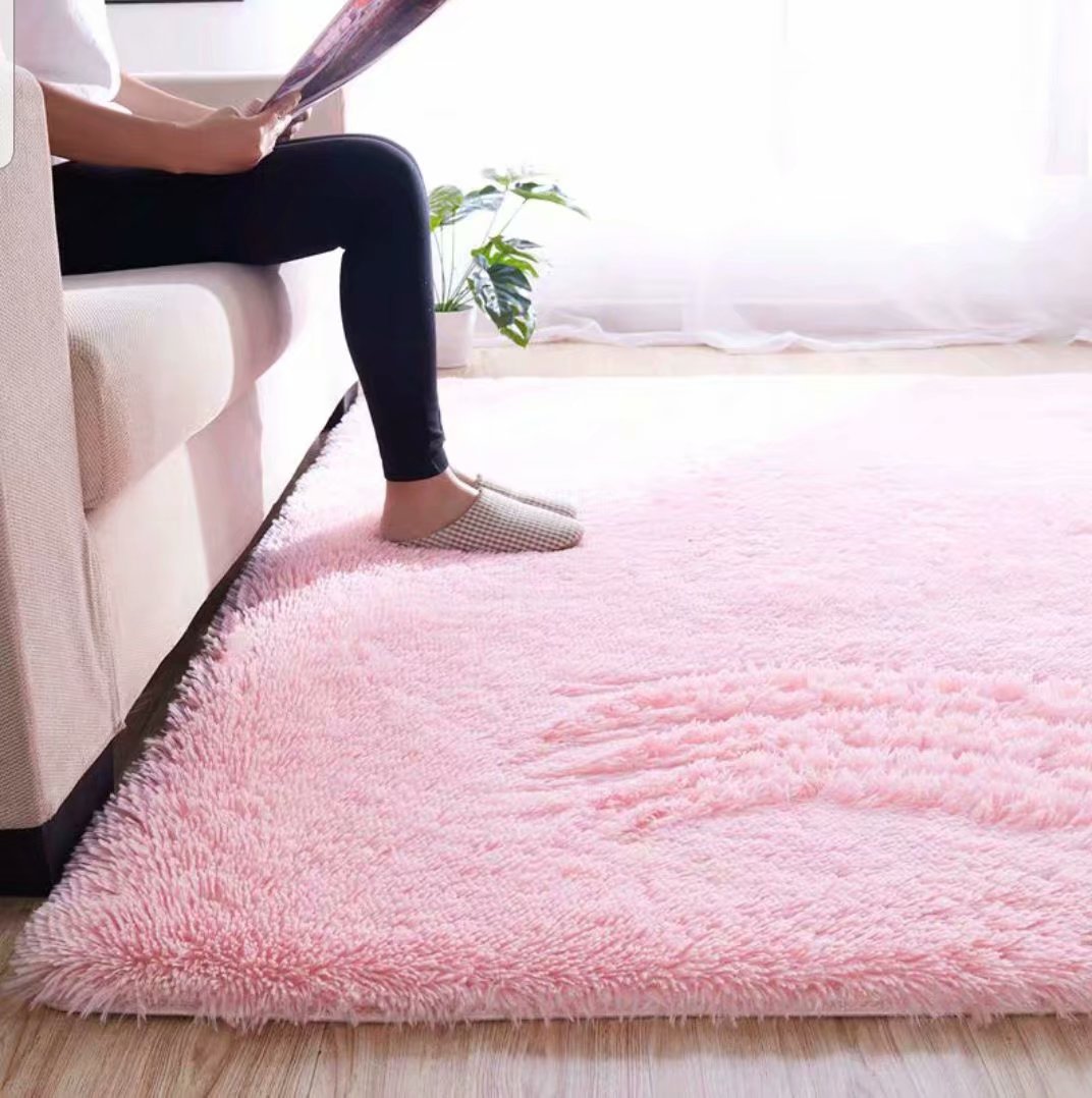 RULDGEE Shaggy Carpet for Living Room Home Plush Floor Alfombra Fluffy Mats Kids Room Faux Fur Area Rug Living Room Silky Rugs