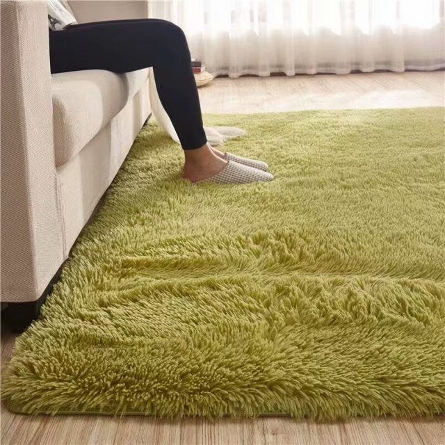 RULDGEE Shaggy Carpet for Living Room Home Plush Floor Alfombra Fluffy Mats Kids Room Faux Fur Area Rug Living Room Silky Rugs