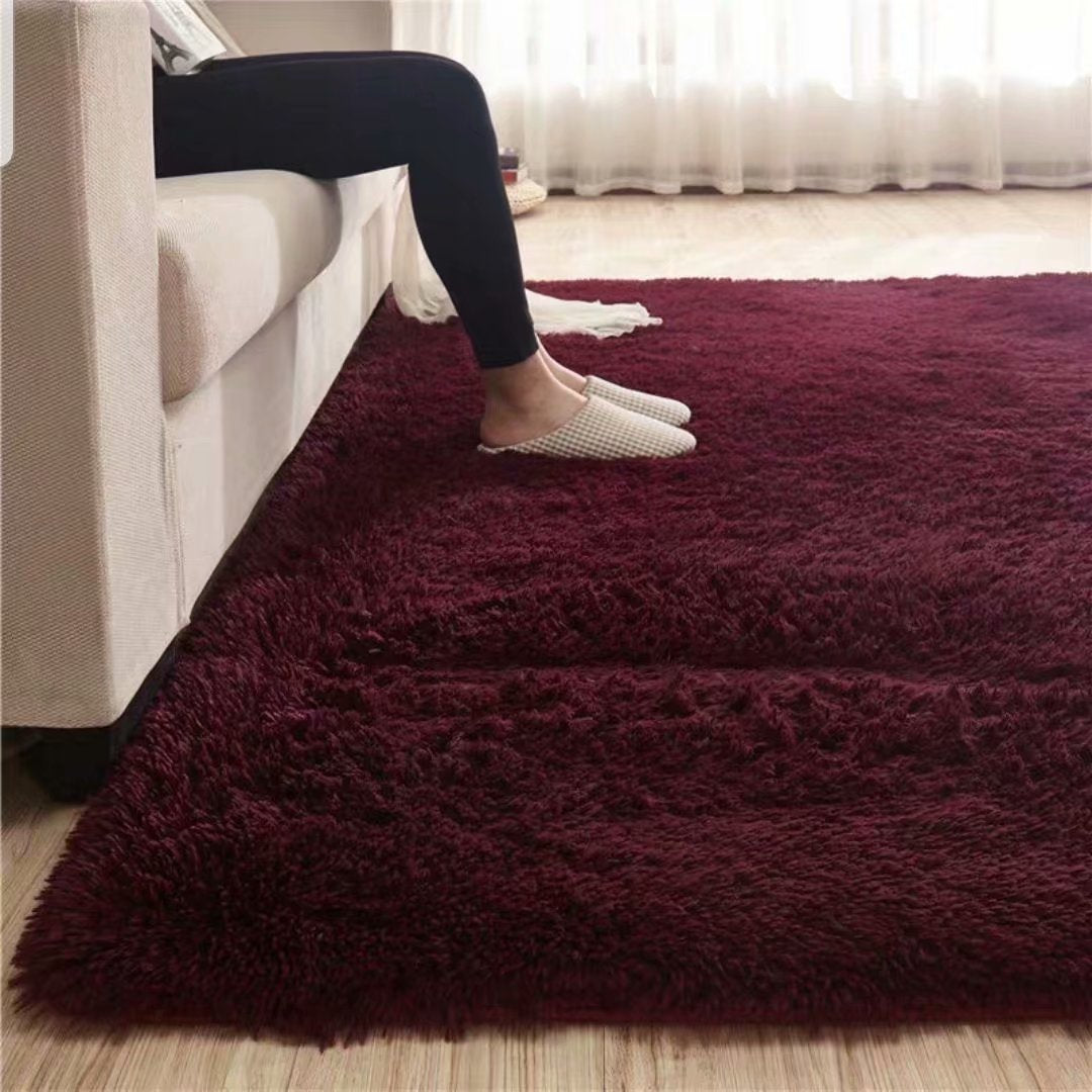 RULDGEE Shaggy Carpet for Living Room Home Plush Floor Alfombra Fluffy Mats Kids Room Faux Fur Area Rug Living Room Silky Rugs