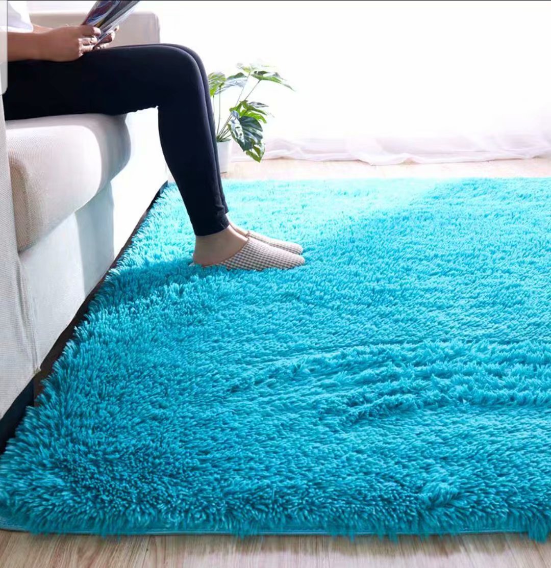 RULDGEE Shaggy Carpet for Living Room Home Plush Floor Alfombra Fluffy Mats Kids Room Faux Fur Area Rug Living Room Silky Rugs