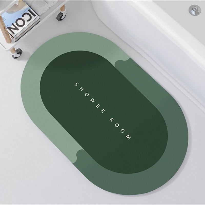 Super Absorbent Bath Mat Quick Drying Bath Shower Non Slip Diatom Mud Floor Mats Kitchen Entrance Door Mats Bathroom Mat