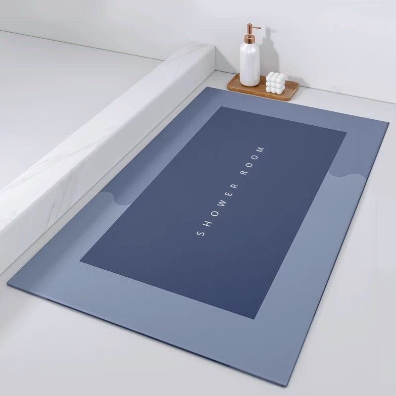 Super Absorbent Bath Mat Quick Drying Bath Shower Non Slip Diatom Mud Floor Mats Kitchen Entrance Door Mats Bathroom Mat
