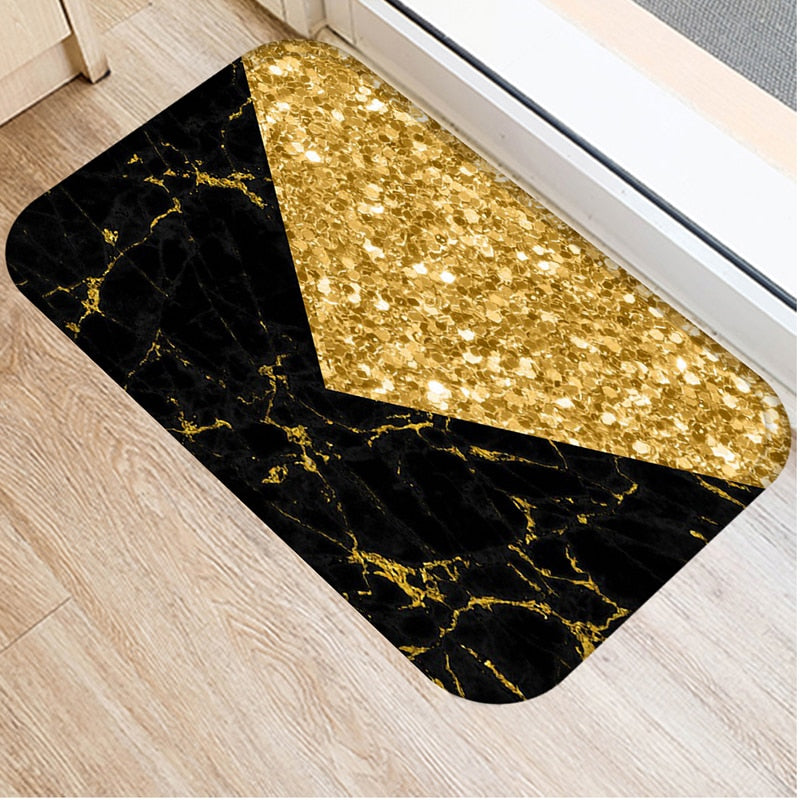 Marble Geometric Printed Anti-Slip Floor Mat Area Rugs Funny Custom Front Door Mat Carpet Doormat Entrance Mat Hallway 2022 New