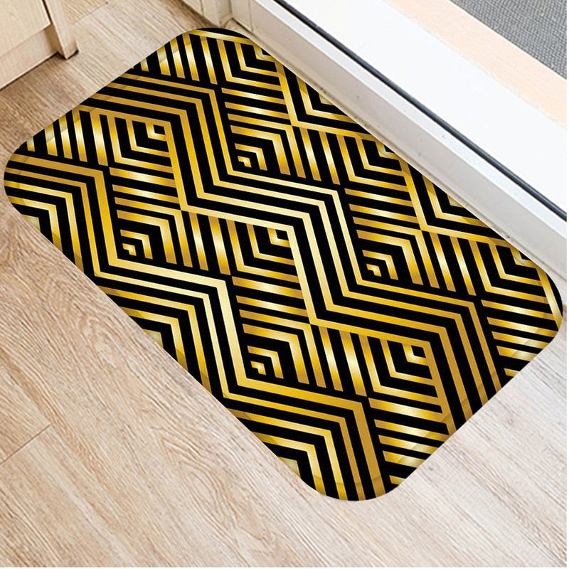 Marble Geometric Printed Anti-Slip Floor Mat Area Rugs Funny Custom Front Door Mat Carpet Doormat Entrance Mat Hallway 2022 New