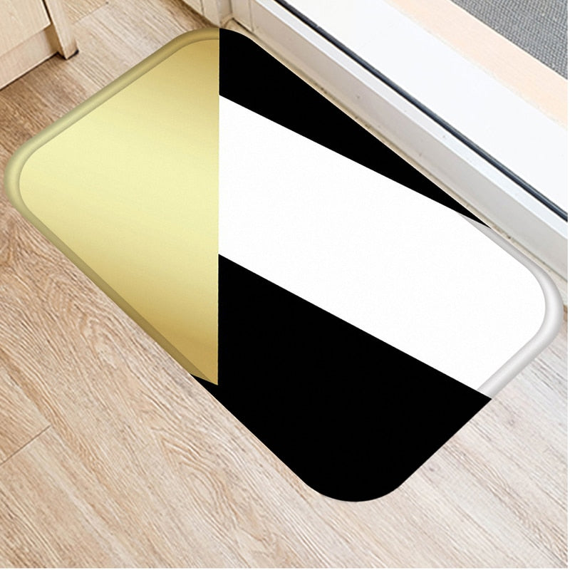 Marble Geometric Printed Anti-Slip Floor Mat Area Rugs Funny Custom Front Door Mat Carpet Doormat Entrance Mat Hallway 2022 New