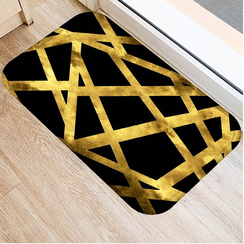 Marble Geometric Printed Anti-Slip Floor Mat Area Rugs Funny Custom Front Door Mat Carpet Doormat Entrance Mat Hallway 2022 New
