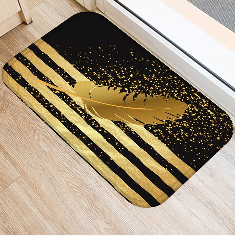 Marble Geometric Printed Anti-Slip Floor Mat Area Rugs Funny Custom Front Door Mat Carpet Doormat Entrance Mat Hallway 2022 New