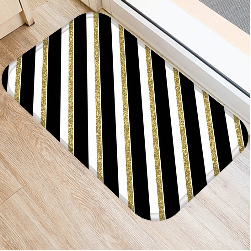 Marble Geometric Printed Anti-Slip Floor Mat Area Rugs Funny Custom Front Door Mat Carpet Doormat Entrance Mat Hallway 2022 New