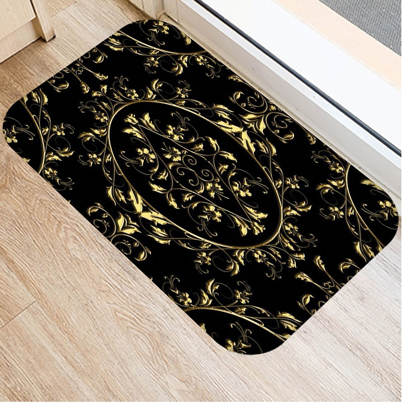 Marble Geometric Printed Anti-Slip Floor Mat Area Rugs Funny Custom Front Door Mat Carpet Doormat Entrance Mat Hallway 2022 New