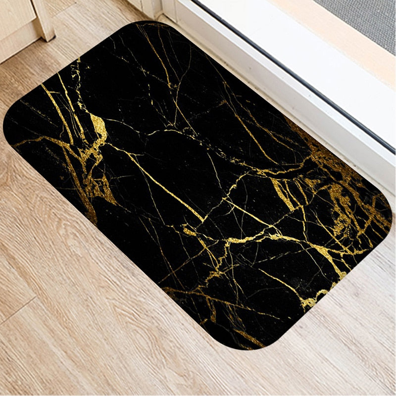 Marble Geometric Printed Anti-Slip Floor Mat Area Rugs Funny Custom Front Door Mat Carpet Doormat Entrance Mat Hallway 2022 New