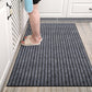 Large Long Thin Doormat for Mall Entrance Door Outdoor Indoor Striped Gray Coffee Kitchen Area Rugs Anti Slip Door Floor Mats