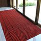 Large Long Thin Doormat for Mall Entrance Door Outdoor Indoor Striped Gray Coffee Kitchen Area Rugs Anti Slip Door Floor Mats