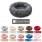 Round Dog Bed House Dog Mat Long Plush Cats Nest Dog Basket Pet Cushion Soft Warm Sleeping Pets Supplies Winter