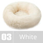 Round Dog Bed House Dog Mat Long Plush Cats Nest Dog Basket Pet Cushion Soft Warm Sleeping Pets Supplies Winter