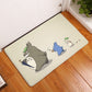 Doormat Totoro cat cute animals printed soft Flannel anti-slip door mat 40x60cm Entrance doormats for Kitchen Floor Bathroom mat