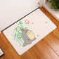Doormat Totoro cat cute animals printed soft Flannel anti-slip door mat 40x60cm Entrance doormats for Kitchen Floor Bathroom mat
