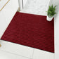 Large Long Thin Doormat for Mall Entrance Door Outdoor Indoor Striped Gray Coffee Kitchen Area Rugs Anti Slip Door Floor Mats