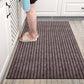 Large Long Thin Doormat for Mall Entrance Door Outdoor Indoor Striped Gray Coffee Kitchen Area Rugs Anti Slip Door Floor Mats