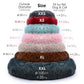 Round Dog Bed House Dog Mat Long Plush Cats Nest Dog Basket Pet Cushion Soft Warm Sleeping Pets Supplies Winter