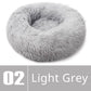 Round Dog Bed House Dog Mat Long Plush Cats Nest Dog Basket Pet Cushion Soft Warm Sleeping Pets Supplies Winter