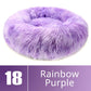Round Dog Bed House Dog Mat Long Plush Cats Nest Dog Basket Pet Cushion Soft Warm Sleeping Pets Supplies Winter