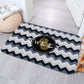 Simple Nordic Monstera Bedroom Kitchen Bath Entrance Door Mat Anti-Slip Coral Velvet Carpet Rug Stripe Soft Home Decor Doormat