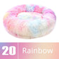 Round Dog Bed House Dog Mat Long Plush Cats Nest Dog Basket Pet Cushion Soft Warm Sleeping Pets Supplies Winter