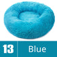 Round Dog Bed House Dog Mat Long Plush Cats Nest Dog Basket Pet Cushion Soft Warm Sleeping Pets Supplies Winter