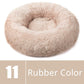 Round Dog Bed House Dog Mat Long Plush Cats Nest Dog Basket Pet Cushion Soft Warm Sleeping Pets Supplies Winter