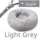 Round Dog Bed House Dog Mat Long Plush Cats Nest Dog Basket Pet Cushion Soft Warm Sleeping Pets Supplies Winter
