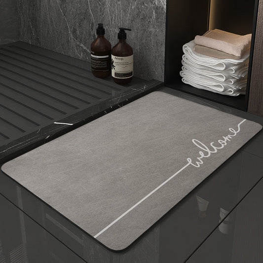 Super Absorbent Bath Mat Quick Drying Bath Shower Non Slip Diatom Mud Floor Mats Kitchen Entrance Door Mats Bathroom Mat