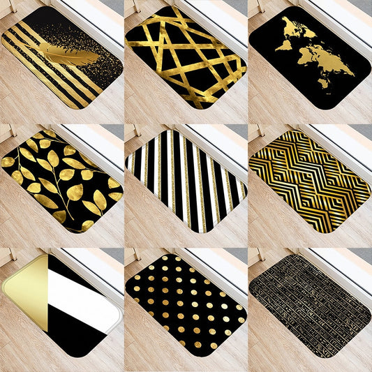 Marble Geometric Printed Anti-Slip Floor Mat Area Rugs Funny Custom Front Door Mat Carpet Doormat Entrance Mat Hallway 2022 New
