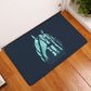 Doormat Totoro cat cute animals printed soft Flannel anti-slip door mat 40x60cm Entrance doormats for Kitchen Floor Bathroom mat